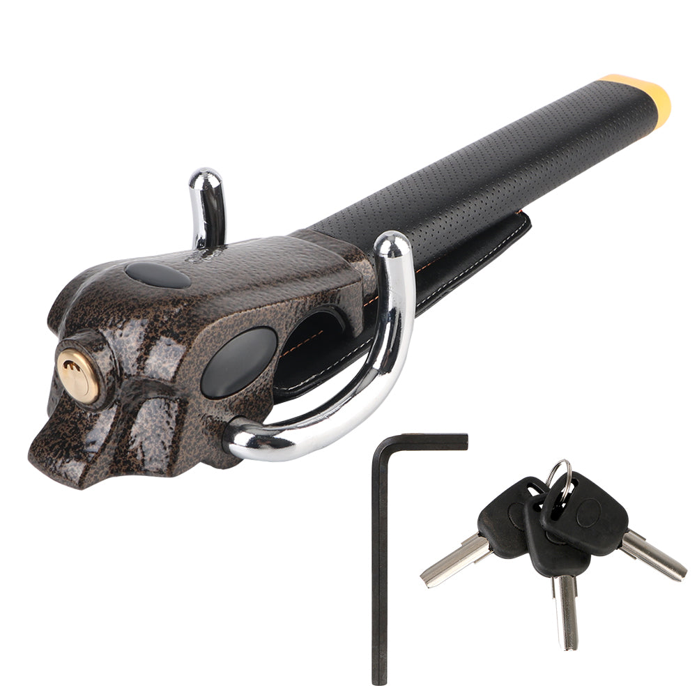 Car Steering Wheel Anti-Theft Lock Protection T-Locks Car Accessories Foldable Security Car Locks Automobile Steering Lock