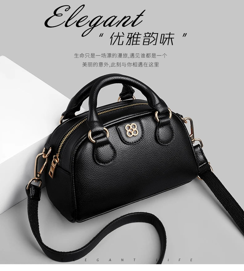 Luxury PU Leather Small Crossbody Bag Women’s Simple Handbag Versatile Shoulder Bag for Daily Use