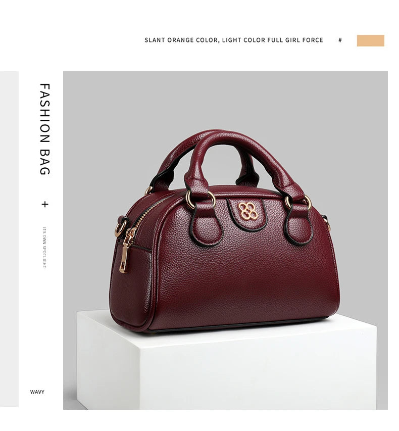 Luxury PU Leather Small Crossbody Bag Women’s Simple Handbag Versatile Shoulder Bag for Daily Use