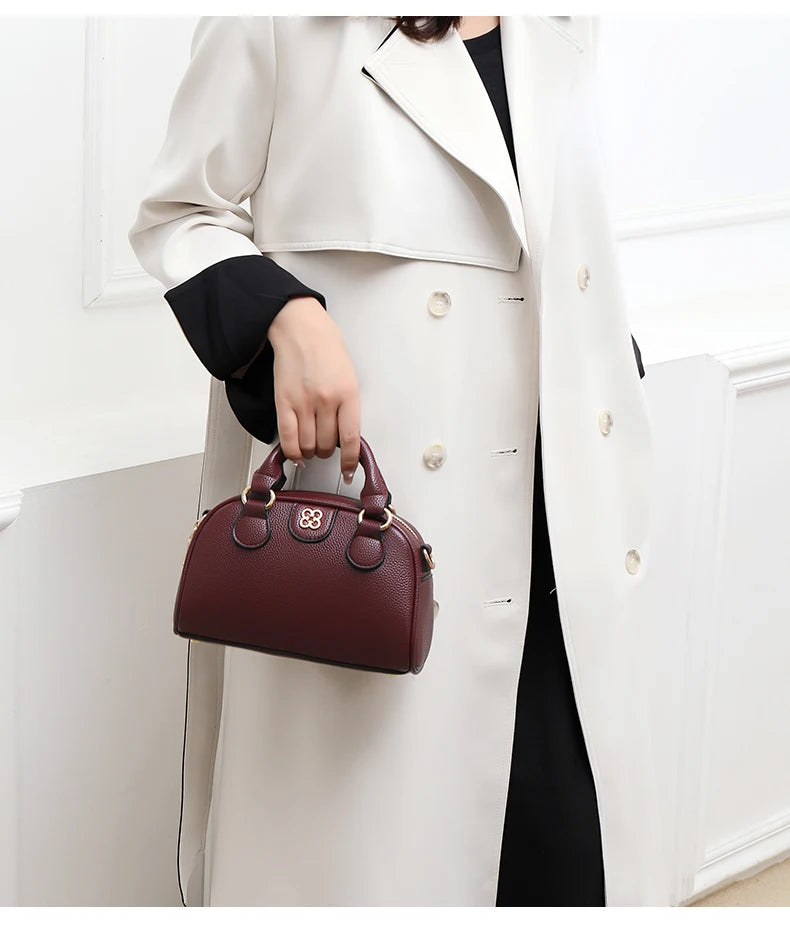 Luxury PU Leather Small Crossbody Bag Women’s Simple Handbag Versatile Shoulder Bag for Daily Use