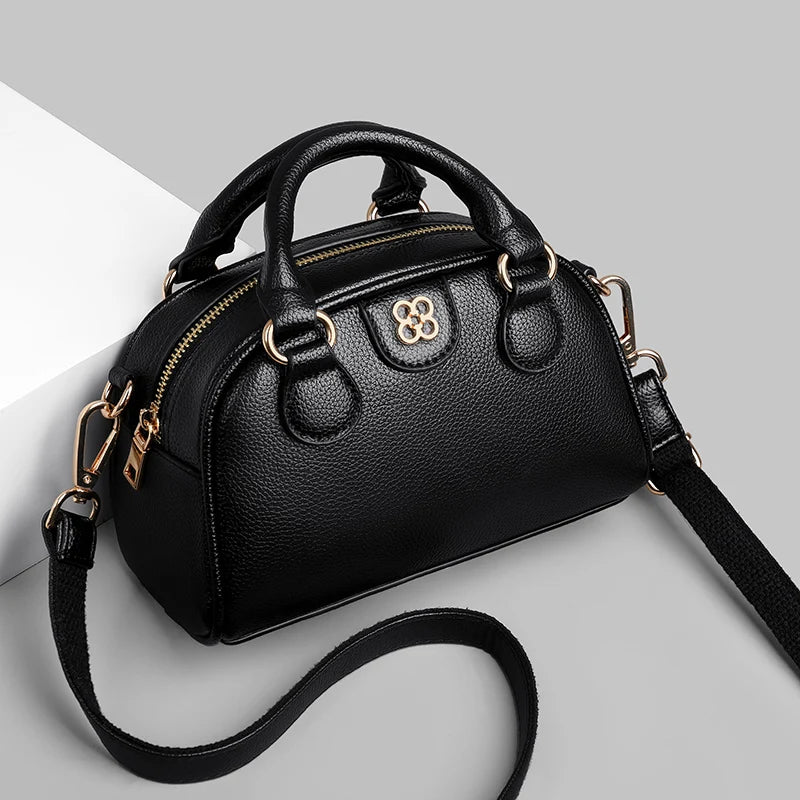 Luxury PU Leather Small Crossbody Bag Women’s Simple Handbag Versatile Shoulder Bag for Daily Use