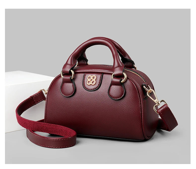 Luxury PU Leather Small Crossbody Bag Women’s Simple Handbag Versatile Shoulder Bag for Daily Use