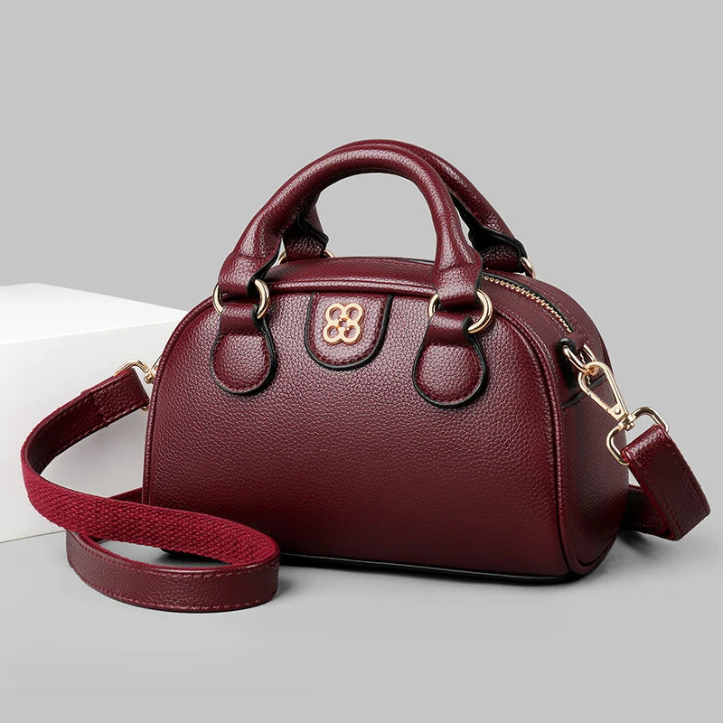 Luxury PU Leather Small Crossbody Bag Women’s Simple Handbag Versatile Shoulder Bag for Daily Use