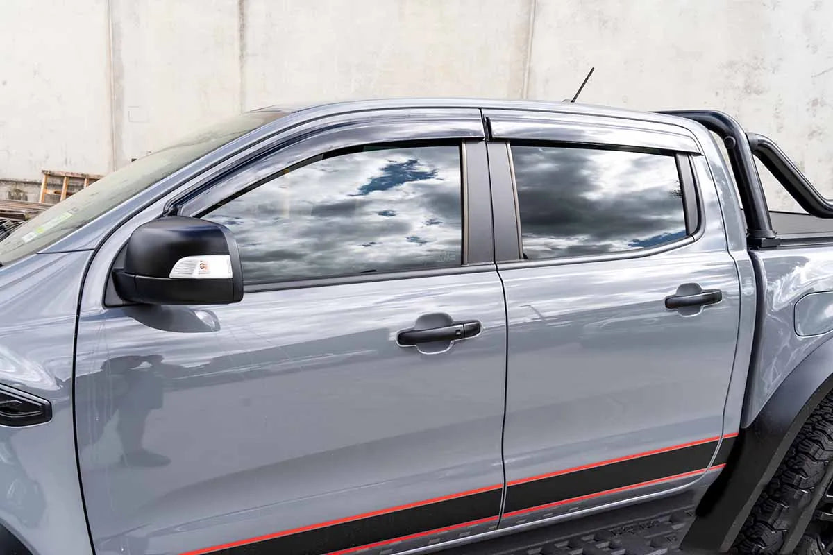 Sun Rain Guard Window Dflectors Window Visor  for Ford Ranger Raptor Next Gen 2023 2024 Double Cabin Model Weather Shield  4PCS