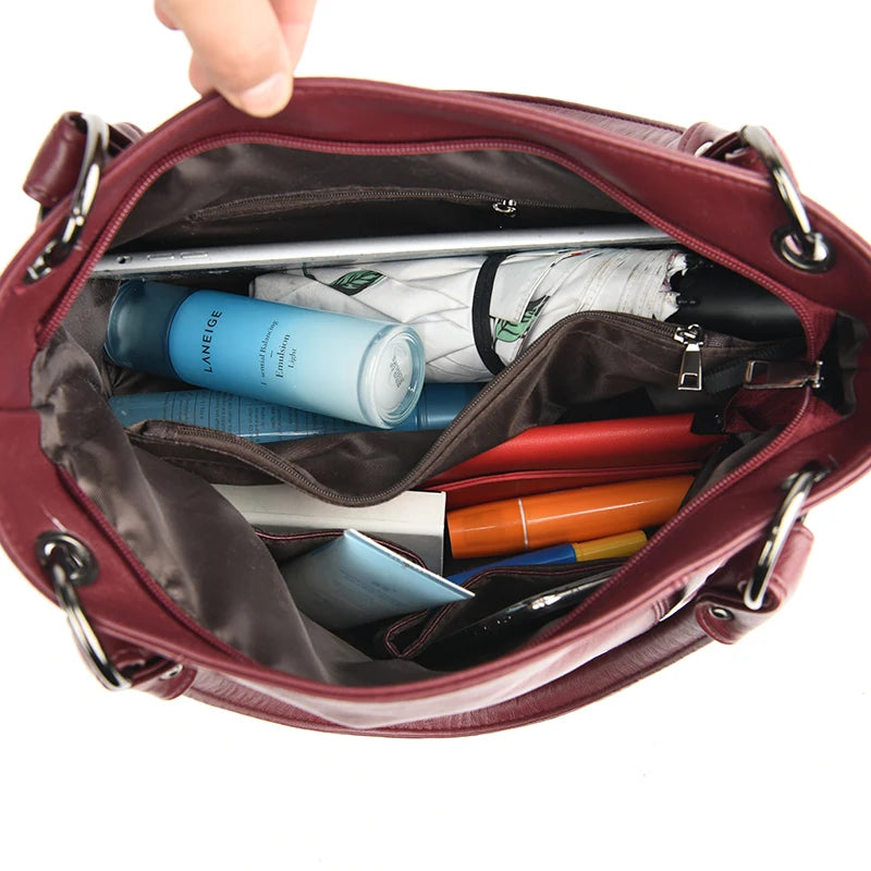 Luxury Handbags Women Bags Designer Large Capacity Crossbody Bags For Women 2021 New Shoulder Bag PU Leather Handbag Tote Bag