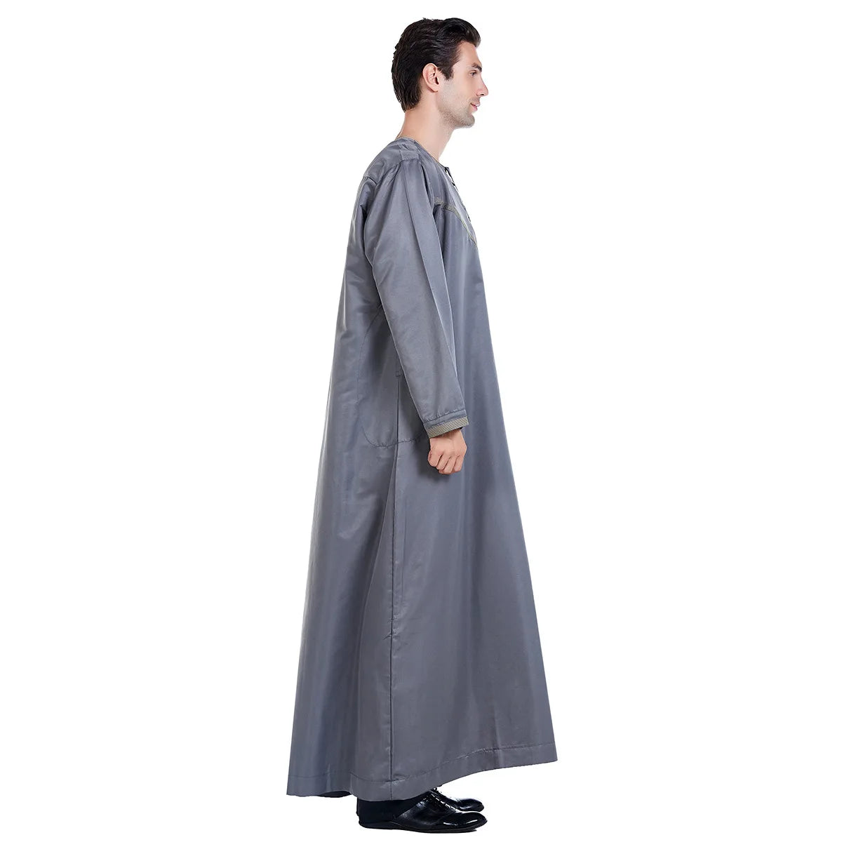 Muslim Men Abaya Robes Arab Middle Eastern Jubba Thobe Islam Clothing Kaftan Dress  Saudi Caftan