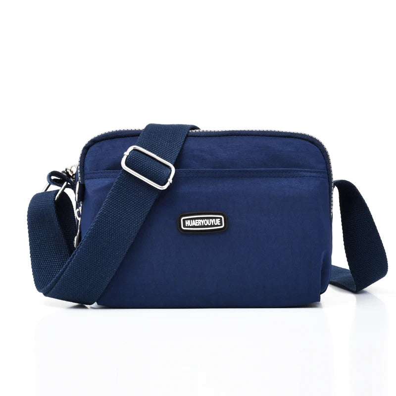 Women Nylon Handbags Messenger Bag Washed Tote Lightweight Waterproof Shoulder Bags Fashion Zipper Crossbody Bag Purse