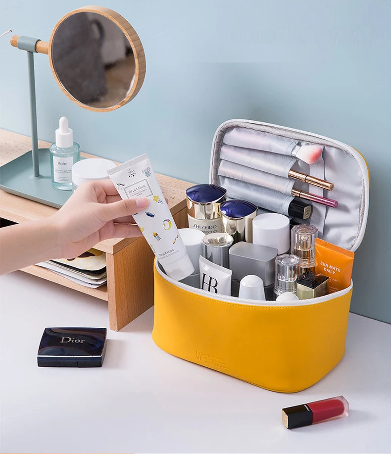 Women's Cosmetic Bag Make Up Organizer Travel Make Up Necessaries Organizer Zipper Makeup Case Pouch Toiletry Kit Bags