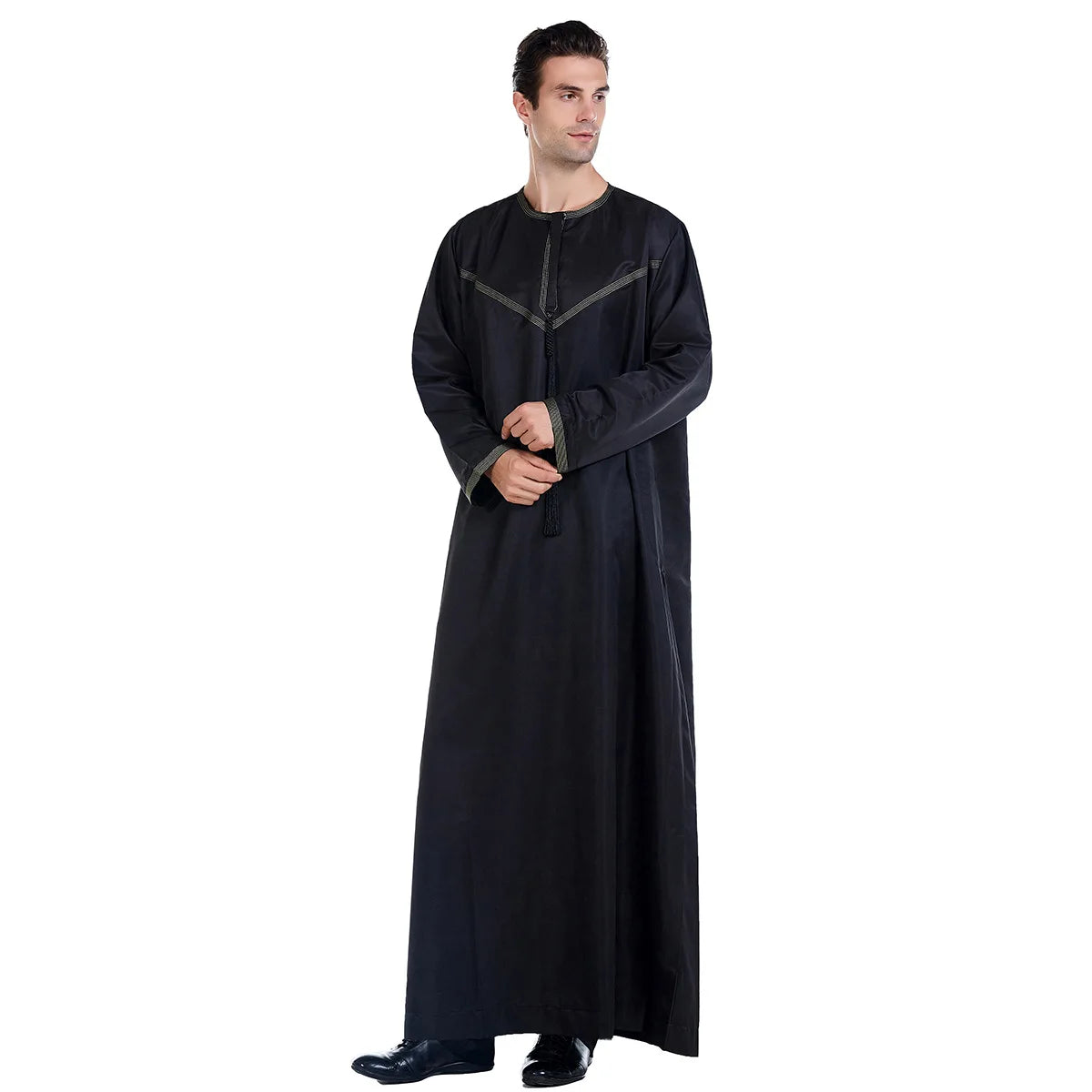 Muslim Men Abaya Robes Arab Middle Eastern Jubba Thobe Islam Clothing Kaftan Dress  Saudi Caftan