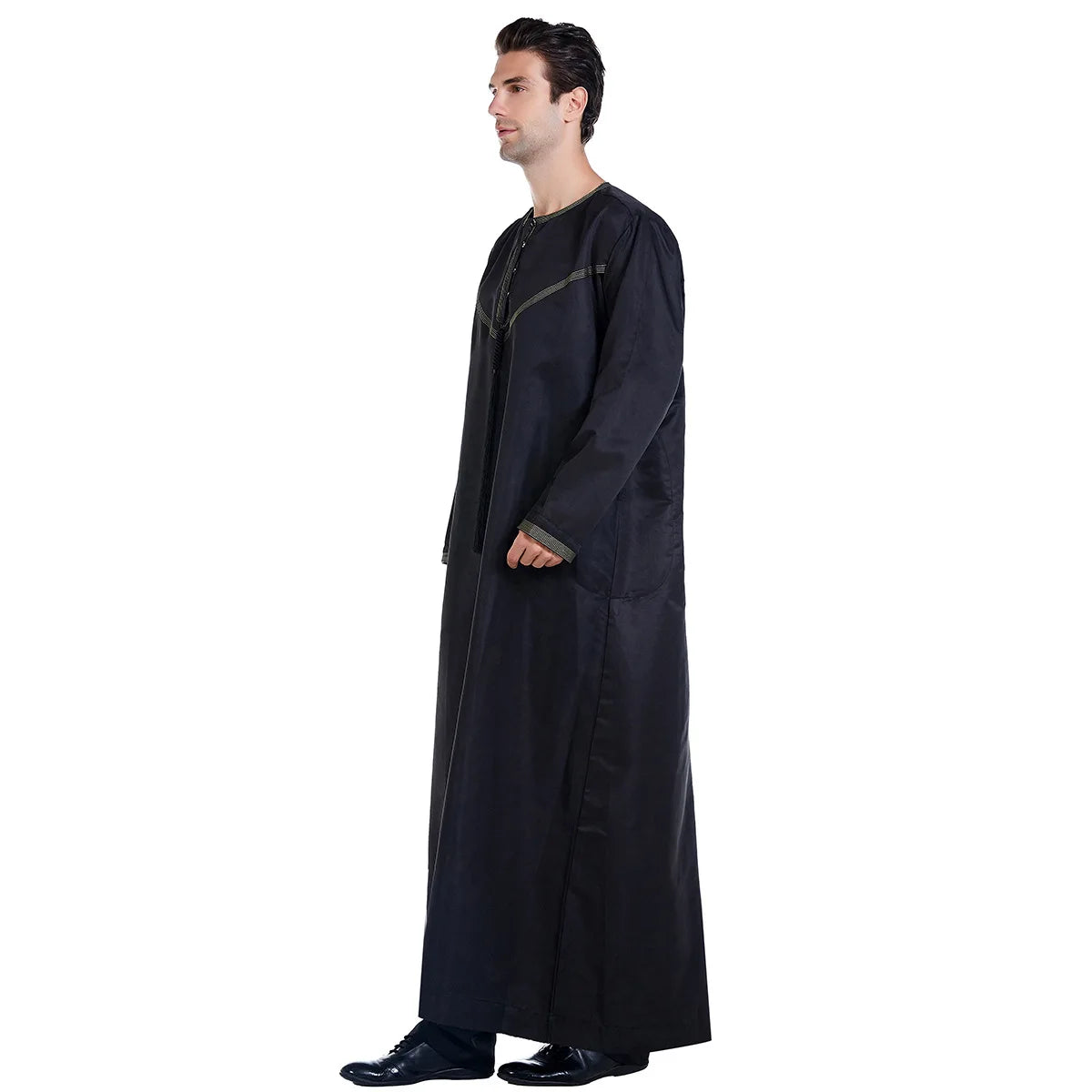 Muslim Men Abaya Robes Arab Middle Eastern Jubba Thobe Islam Clothing Kaftan Dress  Saudi Caftan