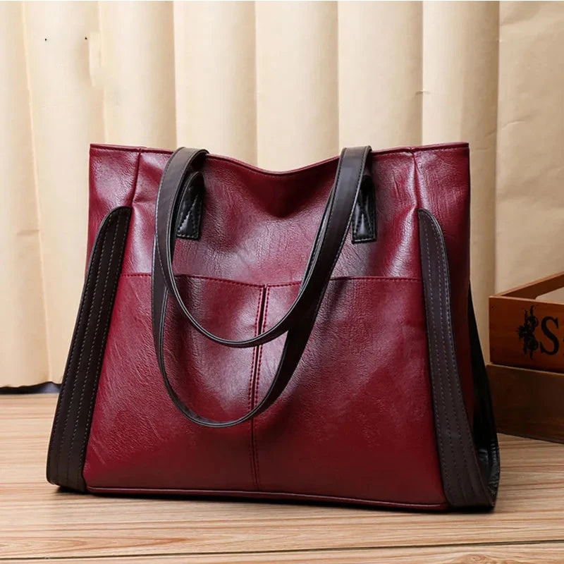 Luxury Design Handbags Women PU Leather Top-handle Crossbody Bags Female Shoulder Bag Large Capacity Shopper Totes bolso mujer