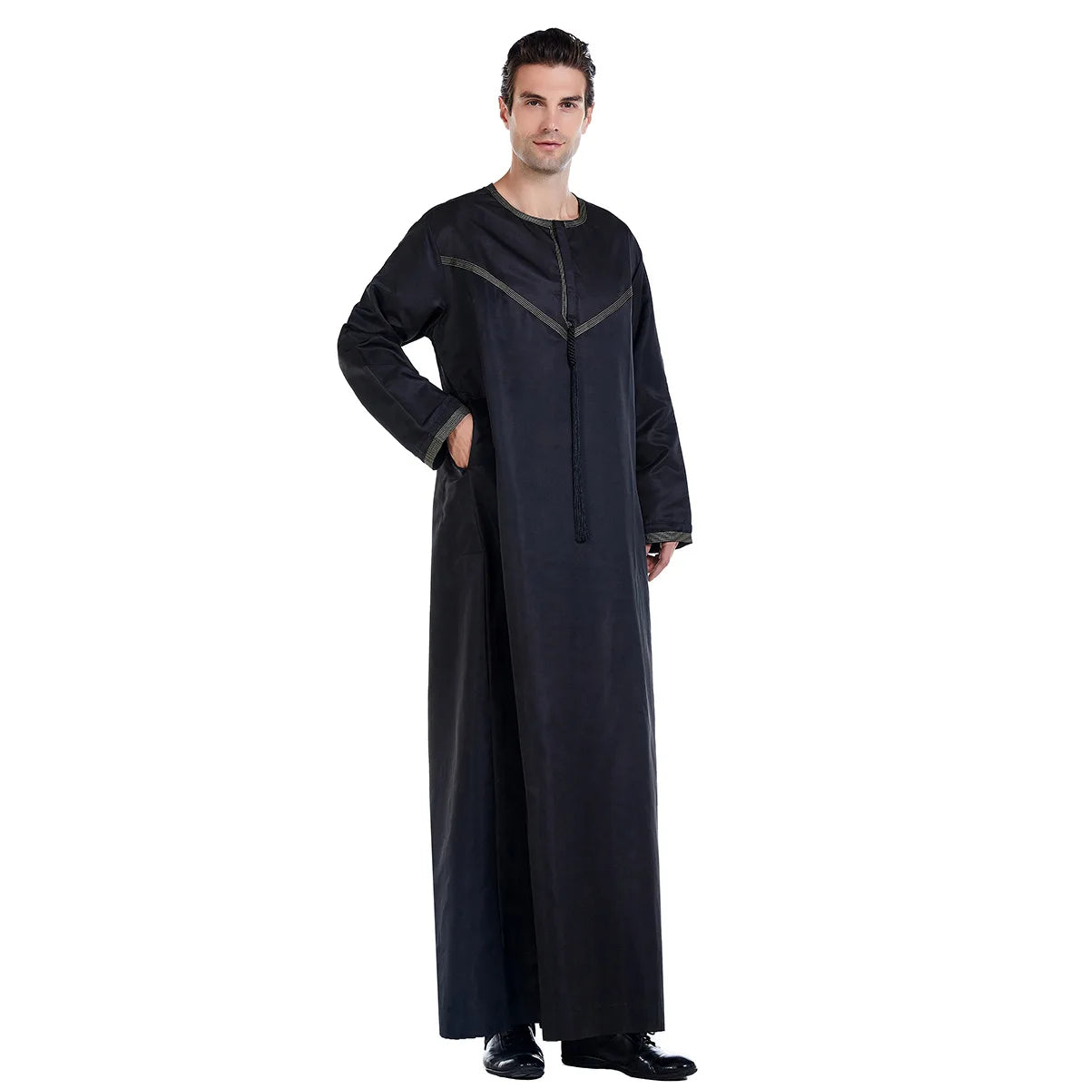 Muslim Men Abaya Robes Arab Middle Eastern Jubba Thobe Islam Clothing Kaftan Dress  Saudi Caftan