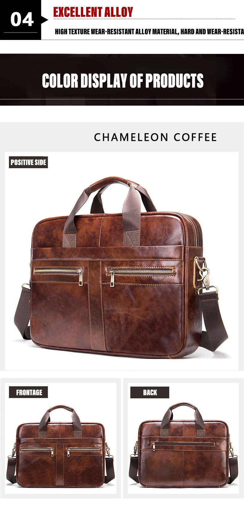 Laptop Bag Computer Handbag 15.6 16 inch Leather Business Travel Bag Cowhide Single Shoulder Bag Men's Briefcase For Lenovo Air