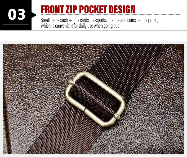 Laptop Bag Computer Handbag 15.6 16 inch Leather Business Travel Bag Cowhide Single Shoulder Bag Men's Briefcase For Lenovo Air