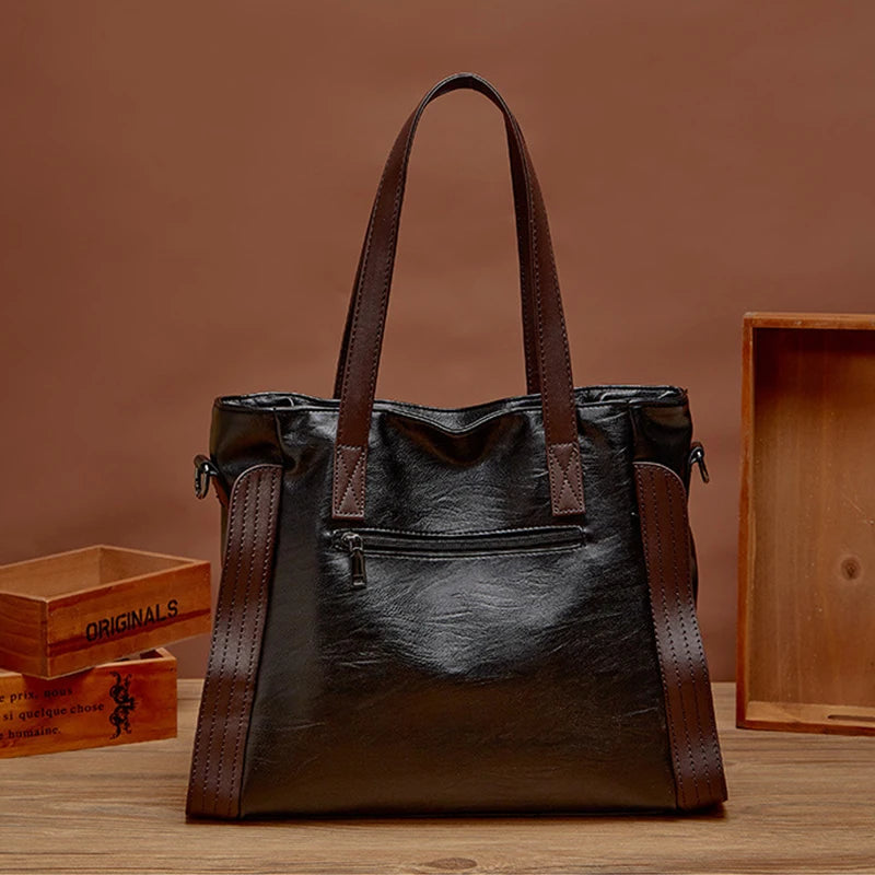 Luxury Design Handbags Women PU Leather Top-handle Crossbody Bags Female Shoulder Bag Large Capacity Shopper Totes bolso mujer