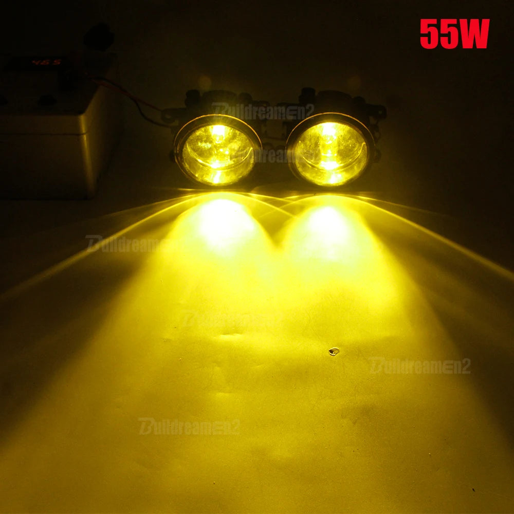 2 X Halogen Fog Light For Citroen C3 C4 C5 C6 DS3 DS4 DS5 SpaceTourer C-Elysee C-Crosser Berlingo Car Front Bumper Fog Lamp 12V