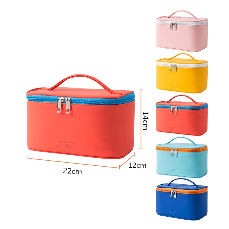 Women's Cosmetic Bag Make Up Organizer Travel Make Up Necessaries Organizer Zipper Makeup Case Pouch Toiletry Kit Bags