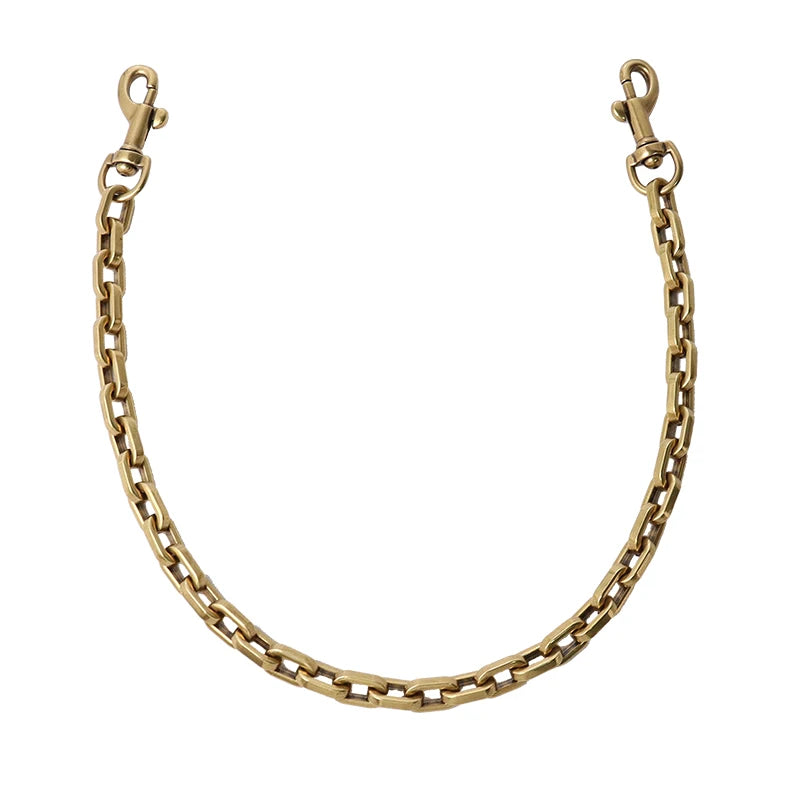 Luxury Design   Saddle bag Luxury  Shoulder Straps replaces Cross-arm Shoulder Copper Color Lightweight Chain