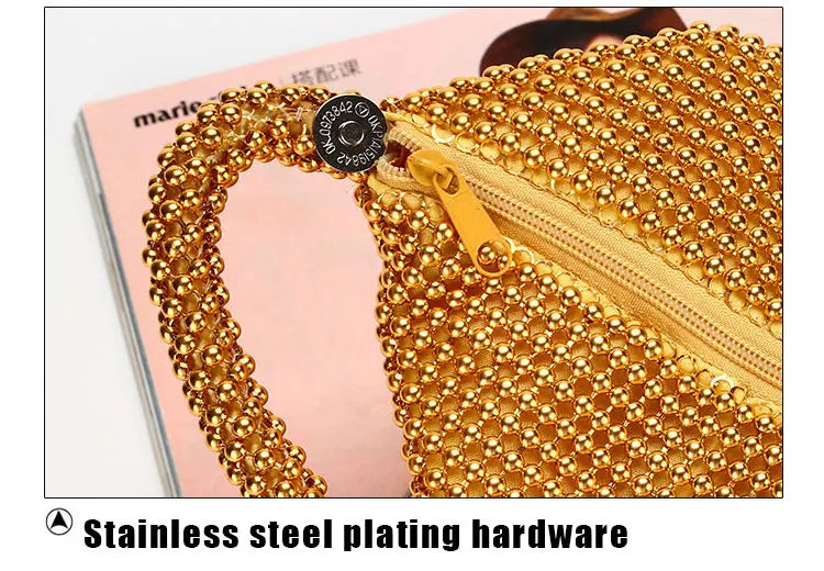 Soft Beaded Women Evening  Bags Cover Open Style Lady Wedding  Bridal Bridesmaid Handbags Purse Bag For New Year Gift Clutch