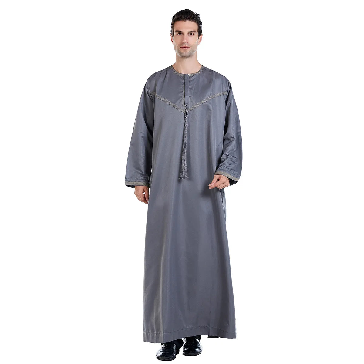 Muslim Men Abaya Robes Arab Middle Eastern Jubba Thobe Islam Clothing Kaftan Dress  Saudi Caftan