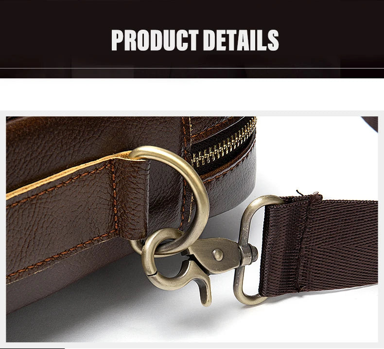 Laptop Bag Computer Handbag 15.6 16 inch Leather Business Travel Bag Cowhide Single Shoulder Bag Men's Briefcase For Lenovo Air