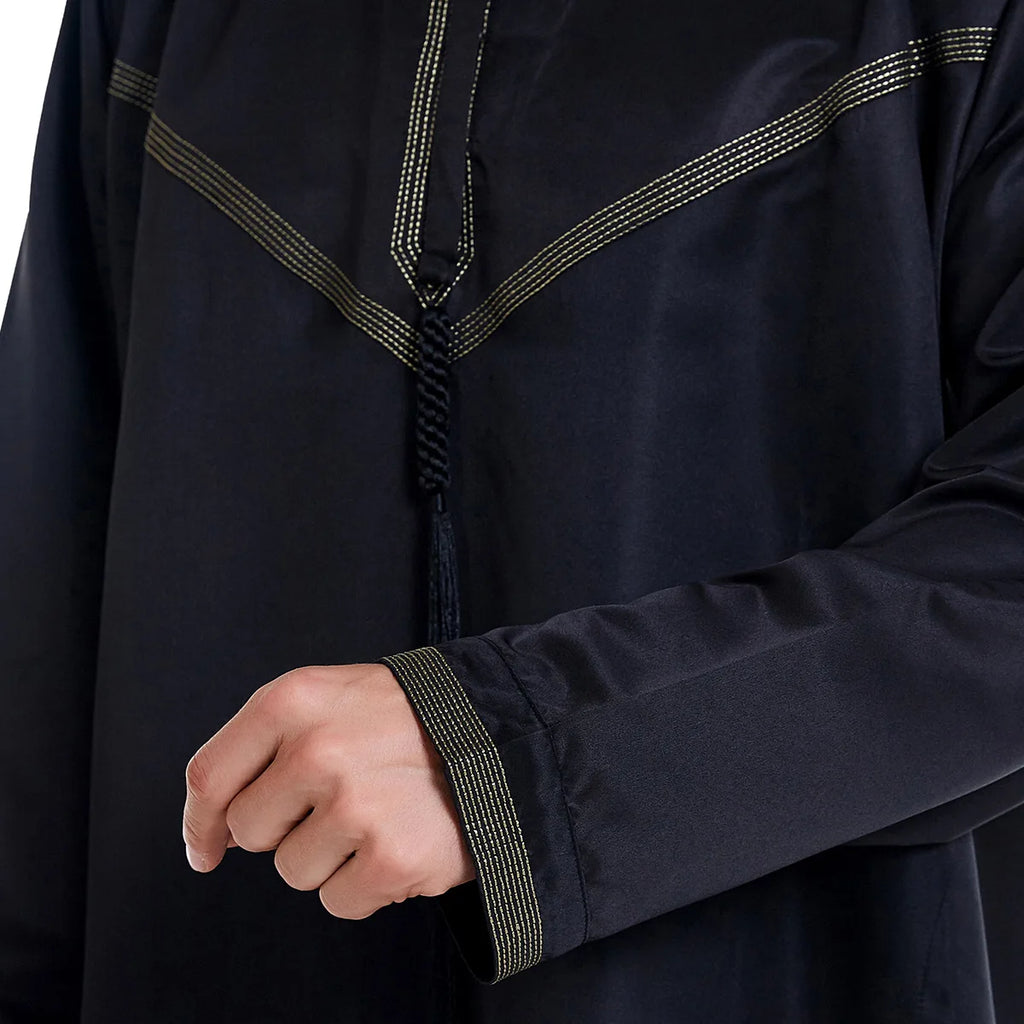 Muslim Men Abaya Robes Arab Middle Eastern Jubba Thobe Islam Clothing Kaftan Dress  Saudi Caftan