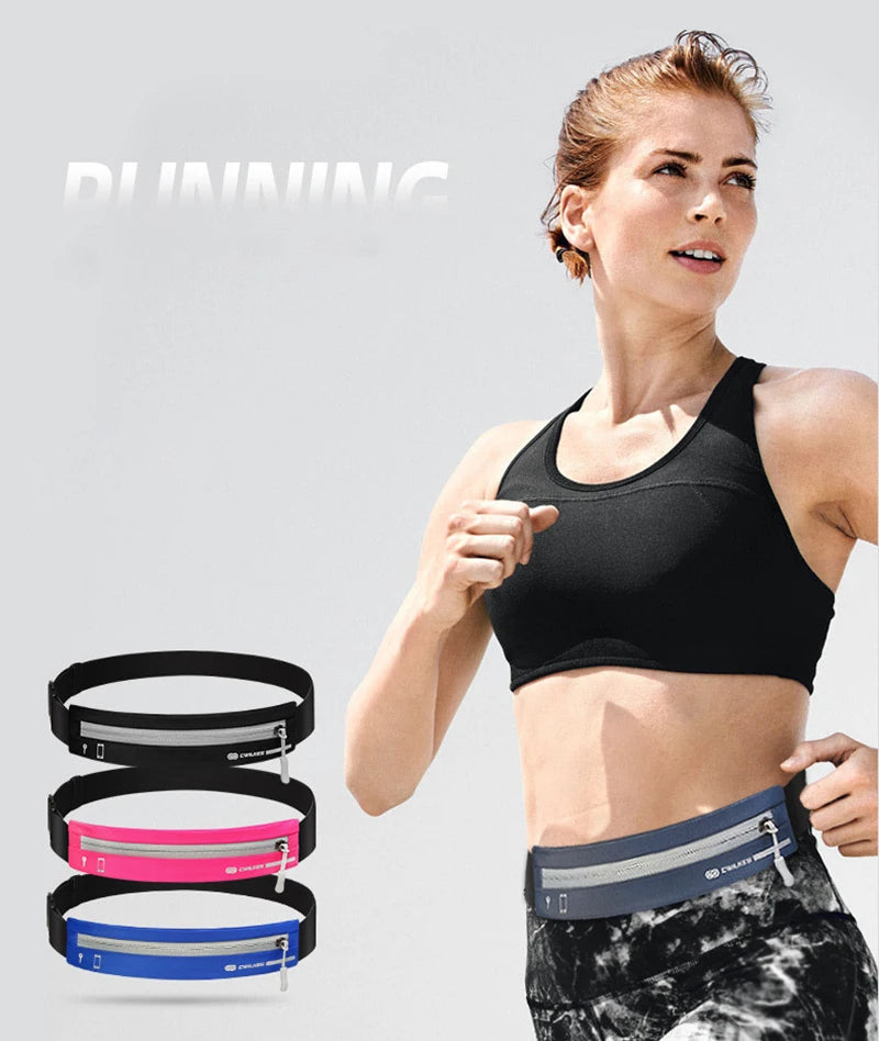 Running Belt Bag Running Waist Bag for Cell Phone Sports Fanny Pack Men Women Hidden Gym Bags Mobile