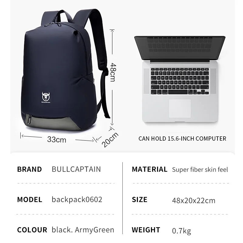 Men School Bag Laptop Backpack Sports Daypacks Waterproof  Shoulder Bags Anti-thief  Large Capacity Travel Bag  for 15" Laptops