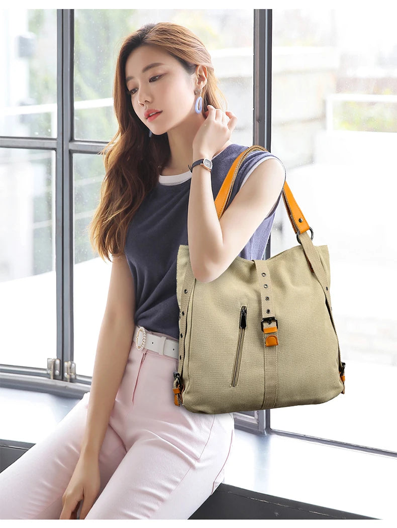 Luxury Designer Handbag Women Canvas Handbags Large Capacity Crossbody Bags For Women 2023 New Shoulder Bags Tote Bag Bolsa
