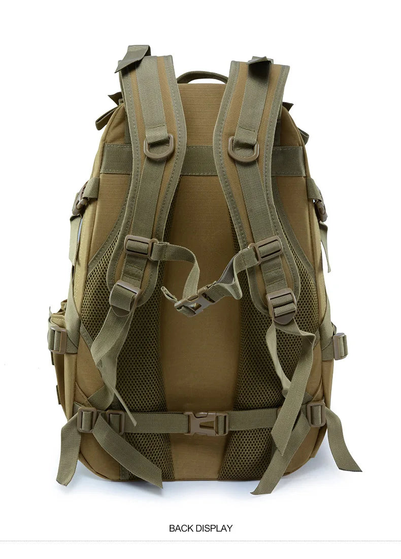 Camping Backpack Men's Bag Travel Bags Tactical Molle Climbing Rucksack Hiking Outdoor Reflective Shoulder Fishing Laptop Bag