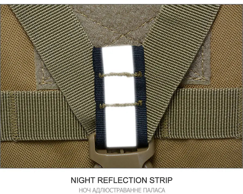 Camping Backpack Men's Bag Travel Bags Tactical Molle Climbing Rucksack Hiking Outdoor Reflective Shoulder Fishing Laptop Bag