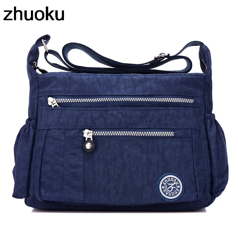 Luxury Women Messenger Bag Waterproof Nylon Shoulder Bags Casual Top-handle Ladies Handbag Travel Tote Women's Crossbody Bag