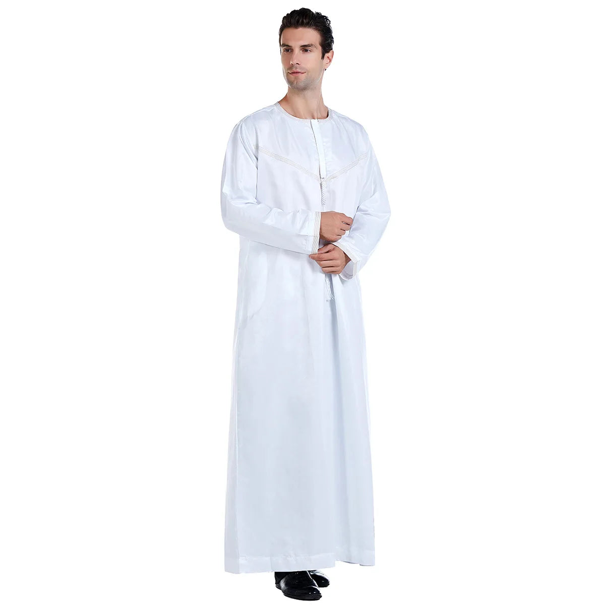 Muslim Men Abaya Robes Arab Middle Eastern Jubba Thobe Islam Clothing Kaftan Dress  Saudi Caftan