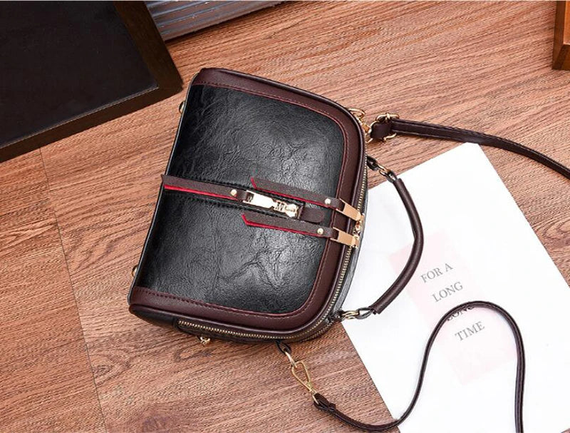 Luxury Handbags Women Bags Designer PU Leather Solid Color Messenger Bag Fashion Shoulder Crossbody Bags Girls Tassen Tote