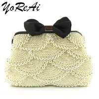 Soft Beaded Women Evening  Bags Cover Open Style Lady Wedding  Bridal Bridesmaid Handbags Purse Bag For New Year Gift Clutch