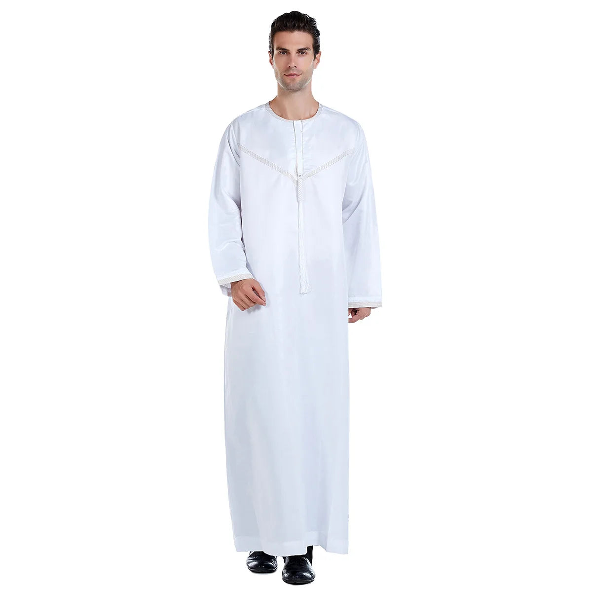 Muslim Men Abaya Robes Arab Middle Eastern Jubba Thobe Islam Clothing Kaftan Dress  Saudi Caftan