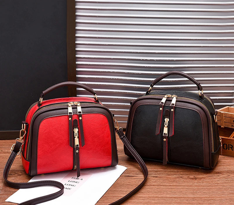 Luxury Handbags Women Bags Designer PU Leather Solid Color Messenger Bag Fashion Shoulder Crossbody Bags Girls Tassen Tote