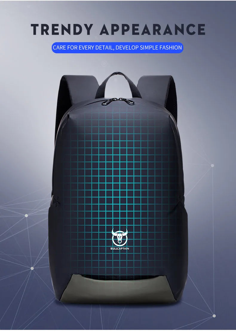 Men School Bag Laptop Backpack Sports Daypacks Waterproof  Shoulder Bags Anti-thief  Large Capacity Travel Bag  for 15" Laptops