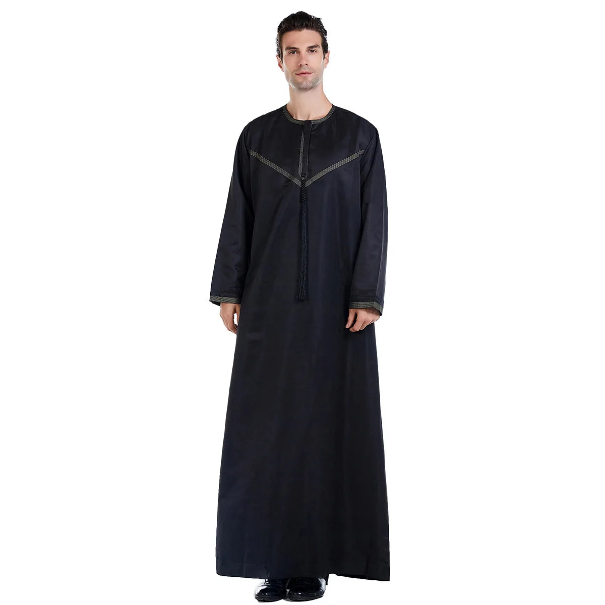 Muslim Men Abaya Robes Arab Middle Eastern Jubba Thobe Islam Clothing Kaftan Dress  Saudi Caftan
