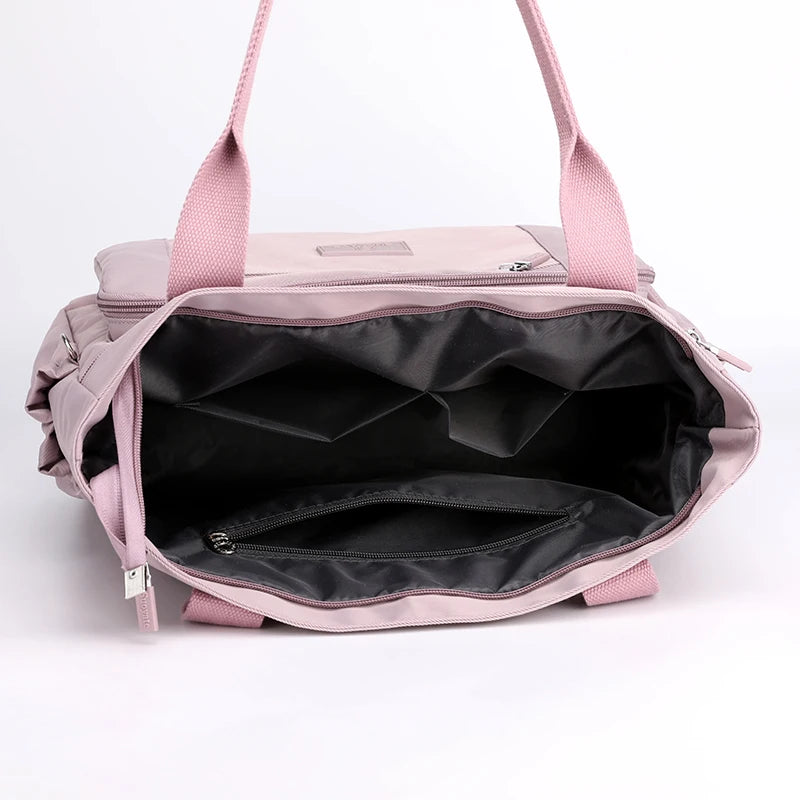 Luxury Women Nylon Shoulder Bags Waterproof Casual Top-handle Ladies Handbag Travel Tote