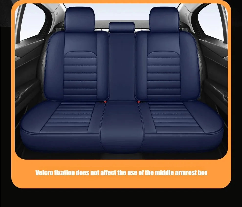 Ultra-Comfy & Durable Full-Wrap Leather Car Seat Covers – Premium Craftsmanship, All-Season, Universal Fit for Most Vehicles