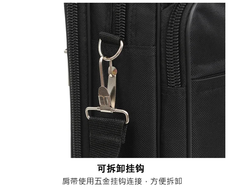 High-capacity Briefcase Business Document Information Storage Bags Weekend Travel Laptop Protection Organize Handbag Accessories