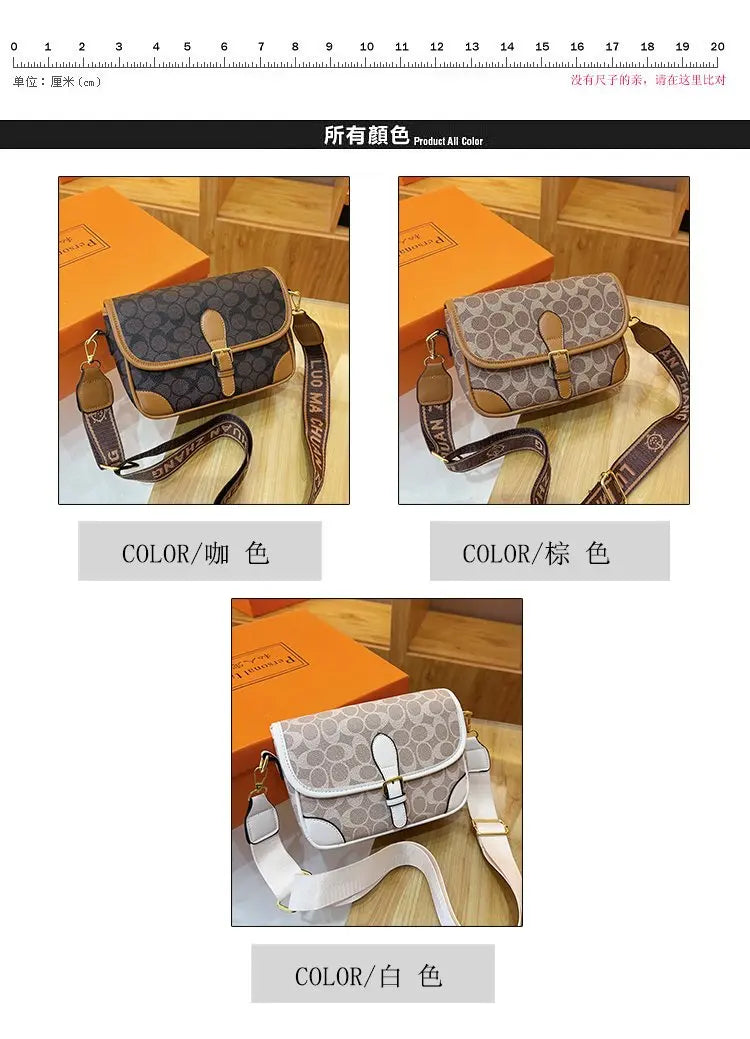 The Crossbody Bag Is A High-end, Retro, Versatile, Simple and Light Luxury Small Square Bag, A Lady's Hand-held Shoulder Bag
