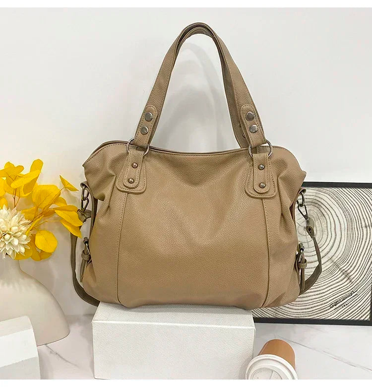 Female Hobo Handbag Large Capacity Shoulder Bags Big Stylsih Tote Bag Ladies Soft Leather Hobos Messenger Bags Women Shopper Bag
