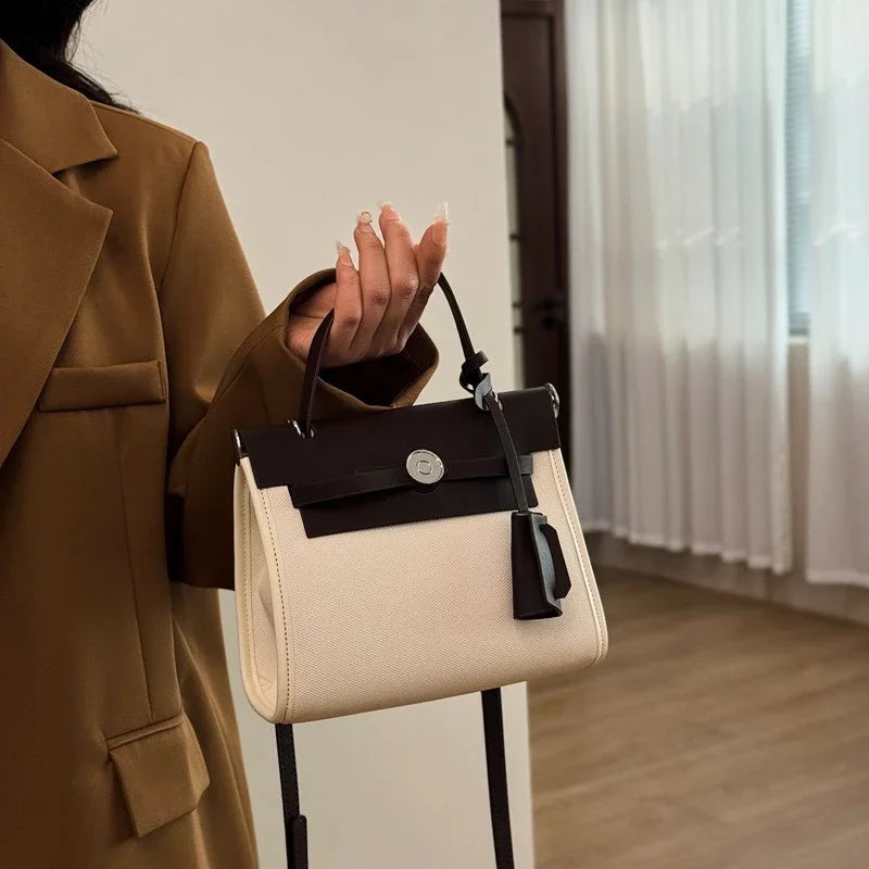 Luxury Women's Shoulder Bag Premium Leather Handbag Vintage Designer Crossbody Purse for Daily Use