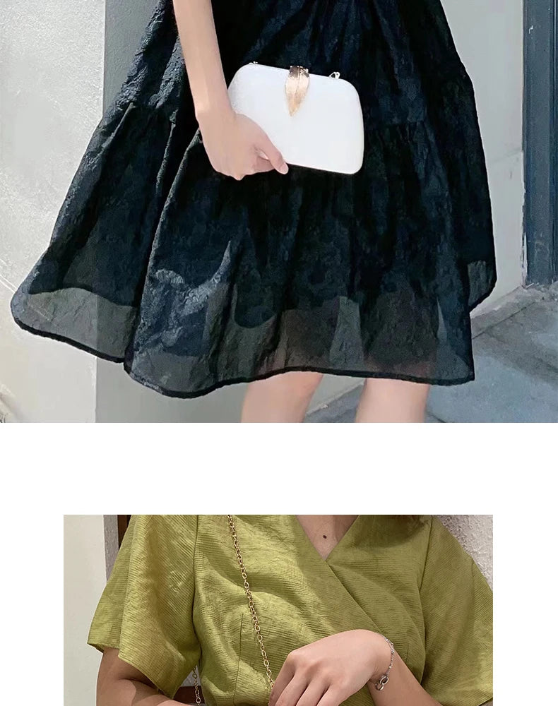 Evening Clutch for Women Fashion Formal Dinner HandBag Bridesmaid Wedding Clutch Luxury Shoulder Chain bag Cocktail Party Purse