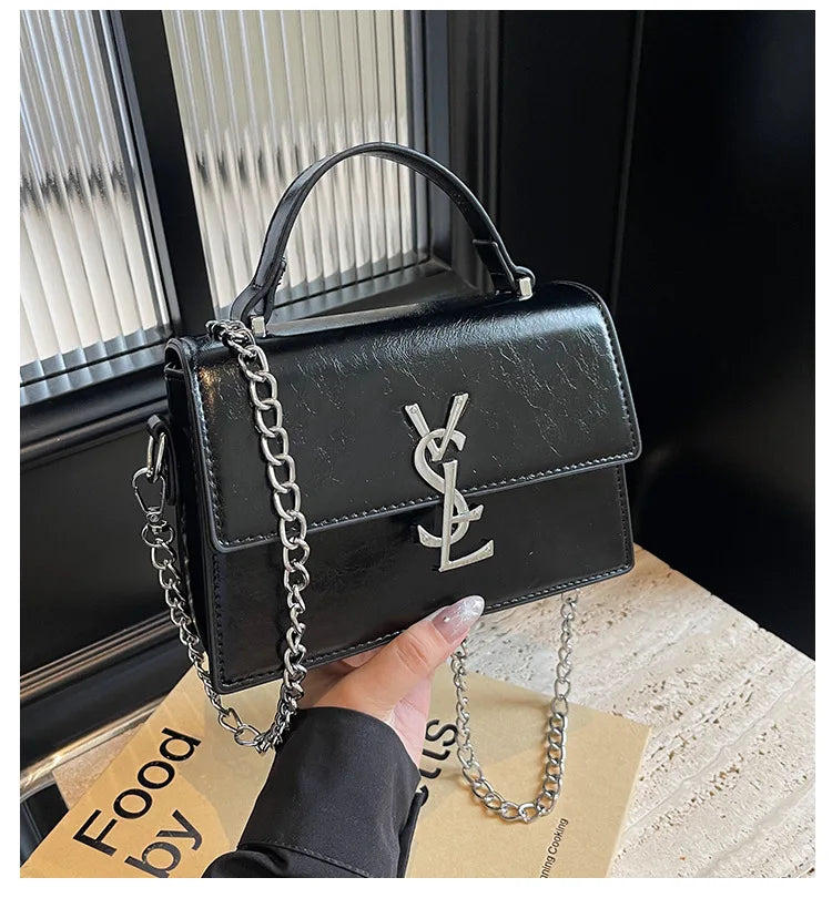 Designer style bag - 2025 hit product - Retro high-end evening bag Classic and versatile chain strap crossbody small square bag