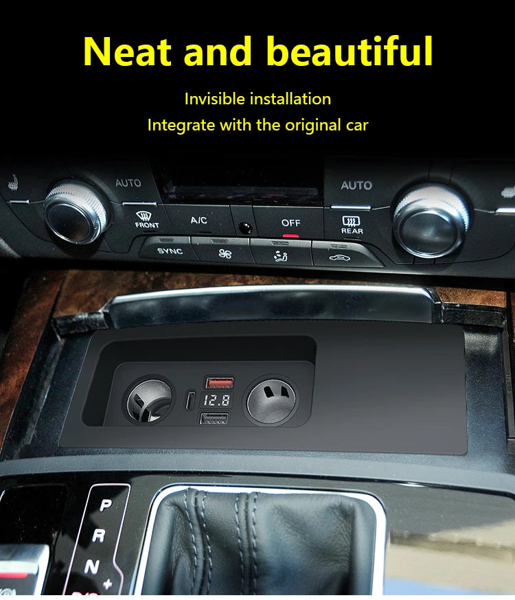 Car wireless charger for Audi A6 C7 A7 S6 RS6 S7 RS7 2011-2018 phone fast charging pad mobile holder charge accessories interior