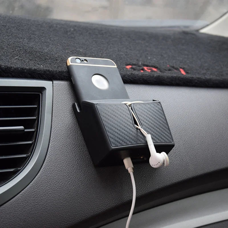 1PC Car Interior Seat Organiser Adhesive Multifunctional Holder Car Storage Organiser Mobile Phone Box Large Small Crevice Box