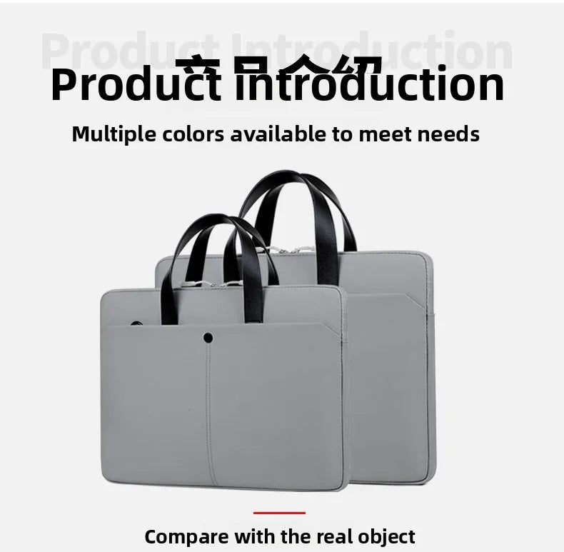 Commuting Laptop Bag, 14 Inch And 15 Inch Waterproof Crossbody Bag, Hand-held Briefcase, File Bag, Conference Materials Bag